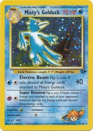 Misty's Golduck (12/132) Unlimited Holofoil [Vintage: Gym Challenge] Pokemon Single Pokémon