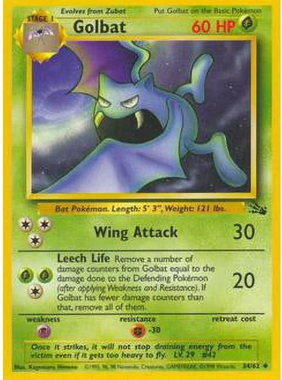 Golbat (34/62) Unlimited [Vintage: Fossil] Pokemon Single Pokémon
