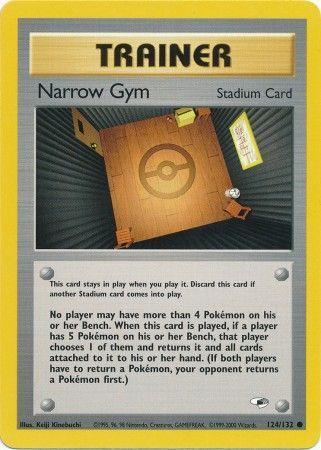 Narrow Gym (124/132) Unlimited [Vintage: Gym Heroes] Pokemon Single Pokémon