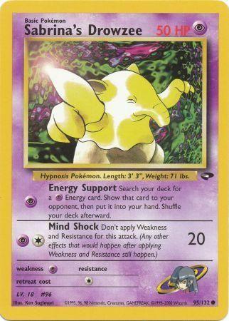 Sabrina's Drowzee 95/132 Unlimited [Vintage: Gym Challenge] Pokemon Single Pokémon