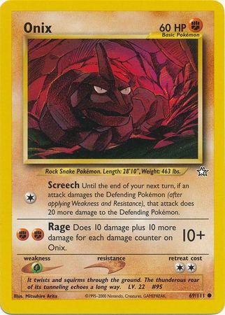 Onix (69/111) Unlimited [Vintage: Neo Genesis] Pokemon Single Pokémon