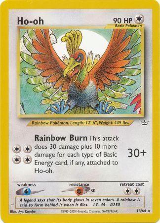 Ho-oh 18/64 Unlimited [Vintage: Neo Revelation] Pokemon Single Pokémon