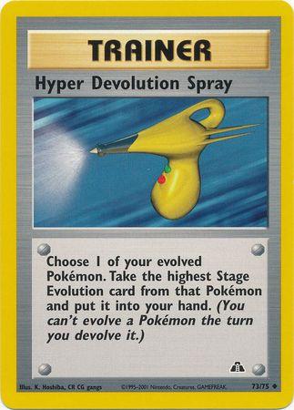 Hyper Devolution Spray (73/75) Unlimited [Vintage: Neo Discovery] Pokemon Single Pokémon