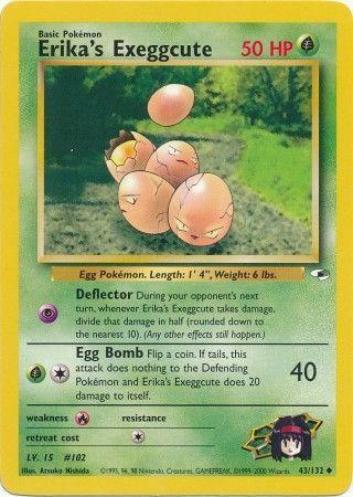 Erika's Exeggcute (43/132) Unlimited [Vintage: Gym Heroes] Pokemon Single Pokémon