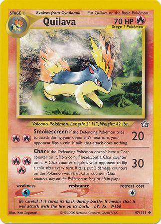 Quilava (47/111) Unlimited [Vintage: Neo Genesis] Pokemon Single Pokémon