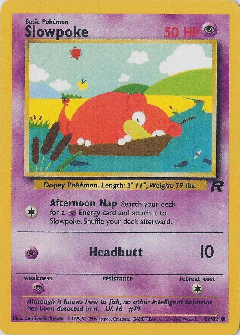Slowpoke (67/82) Unlimited [Vintage: Team Rocket] Pokemon Single Pokémon