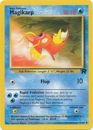 Magikarp (47/82) Unlimited [Vintage: Team Rocket] Pokemon Single Pokémon