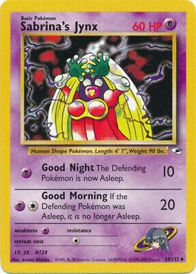 Sabrina's Jynx 59/132 Unlimited [Vintage: Gym Heroes] Pokemon Single Pokémon
