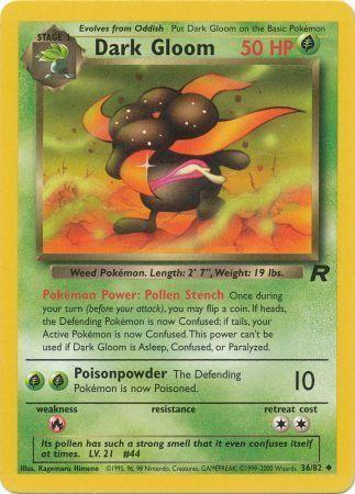 Dark Gloom (36/82) Unlimited [Vintage: Team Rocket] Pokemon Single Pokémon