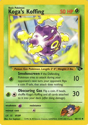 Koga's Koffing 48/132 Unlimited [Vintage: Gym Challenge] Pokemon Single Pokémon