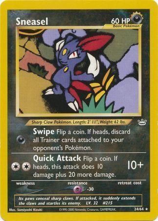 Sneasel (24/64) Unlimited [Neo Revelation] Pokemon Single Pokémon