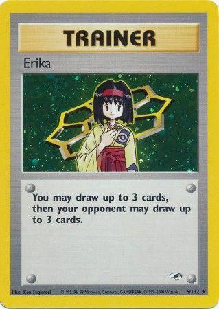 Erika (16/132) Unlimited Holofoil [Vintage: Gym Heroes] Pokemon Single Pokémon