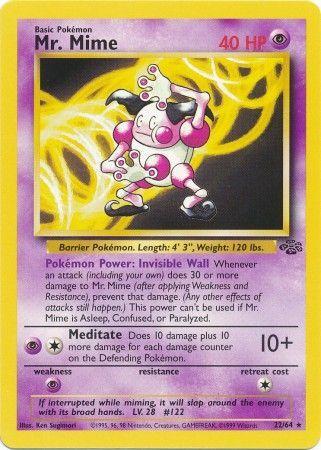 Mr. Mime 22/64 Unlimited [Vintage: Jungle] Pokemon Single Pokémon