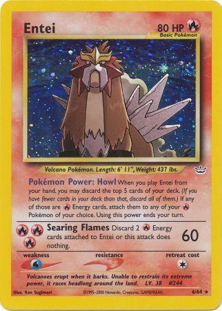 Entei (6) (/64) Unlimited Holofoil [Vintage: Neo Revelation] Pokemon Single Pokémon