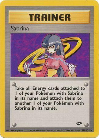 Sabrina 110/132 Unlimited [Vintage: Gym Challenge] Pokemon Single Pokémon