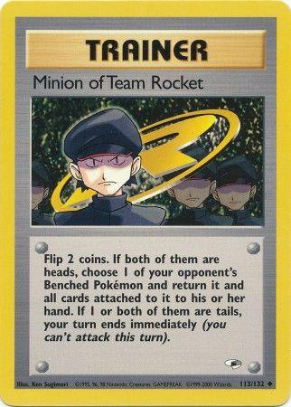 Minion of Team Rocket 113/132 Unlimited [Vintage: Gym Heroes] Pokemon Single Pokémon