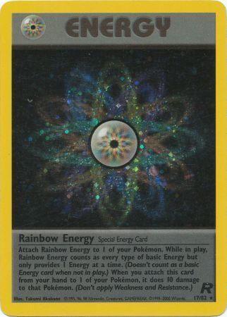 Rainbow Energy (17/82) Unlimited Holofoil [Vintage: Team Rocket] Pokemon Single Pokémon