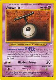 Unown [T] 88/105 Unlimited [Vintage: Neo Destiny] Pokemon Single Pokémon