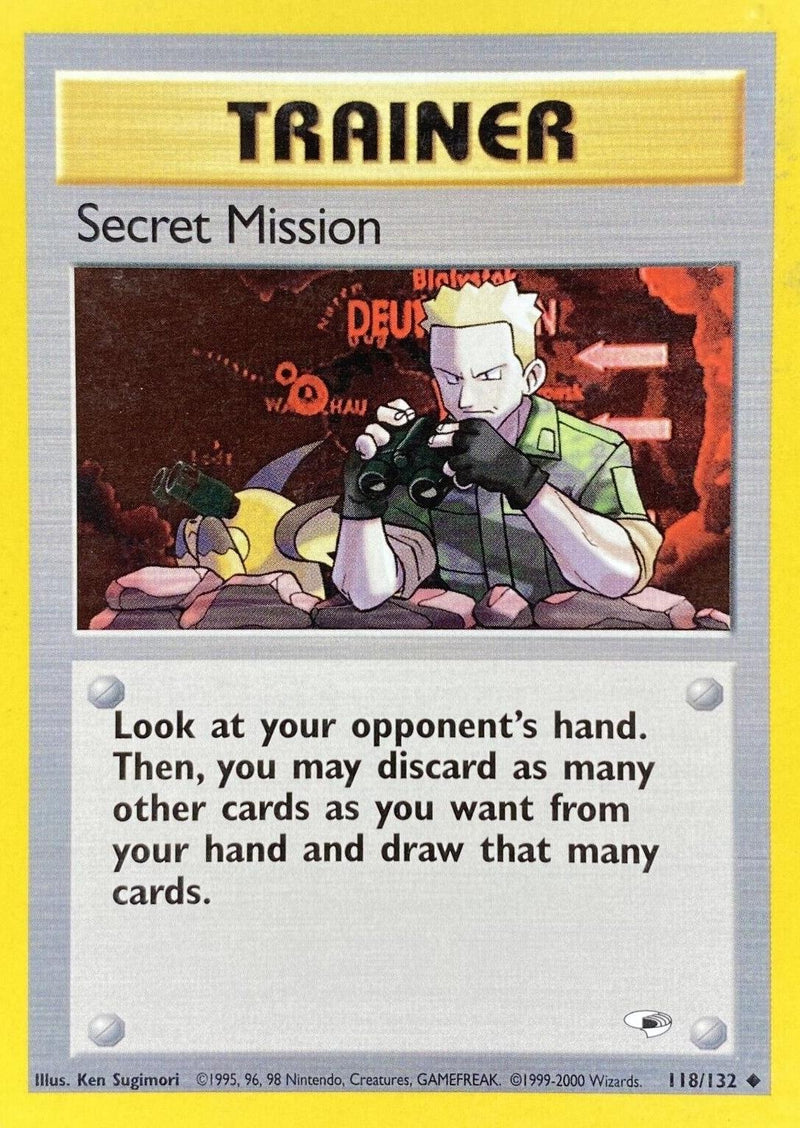Secret Mission 118/132 Unlimited [Vintage: Gym Heroes] Pokemon Single Pokémon