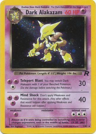 Dark Alakazam (1/82) Unlimited Holofoil [Vintage: Team Rocket] Pokemon Single Pokémon