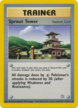 Sprout Tower 97/111 Unlimited [Vintage: Neo Genesis] Pokemon Single Pokémon