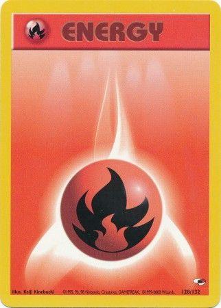 Fire Energy (128/132) Unlimited [Vintage: Gym Heroes] Pokemon Single Pokémon