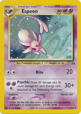 Espeon (1) (/75) Unlimited Holofoil [Vintage: Neo Discovery] Pokemon Single Pokémon