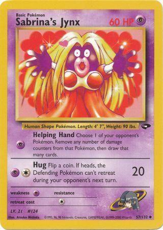 Sabrina's Jynx 57/132 Unlimited [Vintage: Gym Challenge] Pokemon Single Pokémon