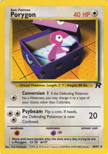 Porygon (48/82) Unlimited [Vintage: Team Rocket] Pokemon Single Pokémon