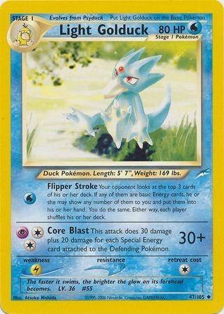 Light Golduck 47/105 Unlimited [Vintage: Neo Destiny] Pokemon Single Pokémon