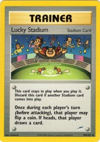 Lucky Stadium 100/105 Unlimited [Vintage: Neo Destiny] Pokemon Single Pokémon