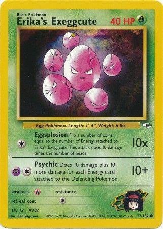 Erika's Exeggcute (77/132) Unlimited [Vintage: Gym Heroes] Pokemon Single Pokémon