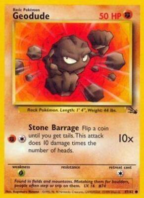 Geodude (47/62) Unlimited [Vintage: Fossil] Pokemon Single Pokémon