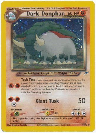 Dark Donphan (/105) Unlimited Holofoil [Vintage: Neo Destiny] Pokemon Single Pokémon