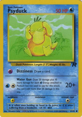 Psyduck (65/82) Unlimited [Vintage: Team Rocket] Pokemon Single Pokémon