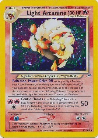 Light Arcanine (/105) Unlimited Holofoil [Vintage: Neo Destiny] Pokemon Single Pokémon