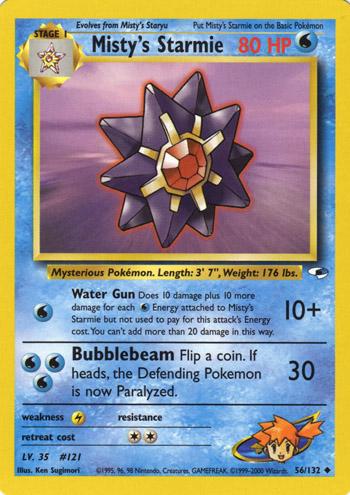 Misty's Starmie (56/132) Unlimited [Vintage: Gym Heroes] Pokemon Single Pokémon
