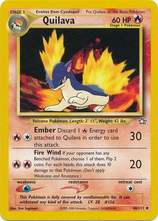 Quilava 46/111 Unlimited [Vintage: Neo Genesis] Pokemon Single Pokémon