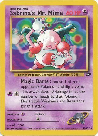 Sabrina's Mr. Mime 59/132 Unlimited [Vintage: Gym Challenge] Pokemon Single Pokémon