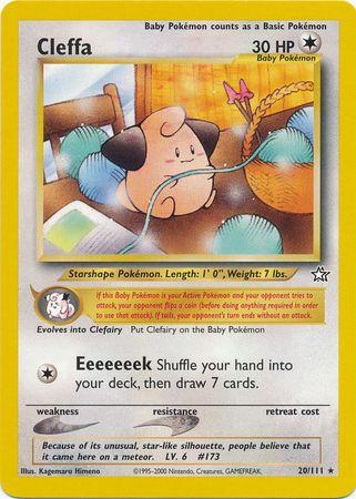 Cleffa (20/111) Unlimited [Vintage: Neo Genesis] Pokemon Single Pokémon
