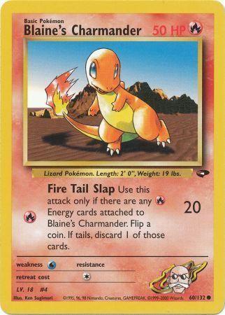 Blaine's Charmander (60/132) Unlimited [Vintage: Gym Challenge] Pokemon Single Pokémon