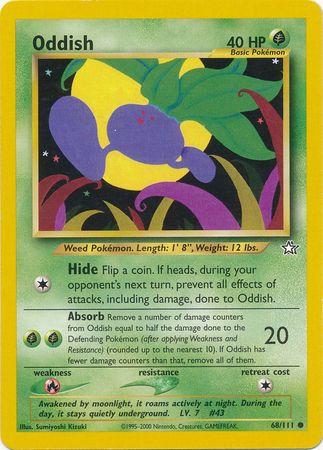 Oddish 68/111 Unlimited [Vintage: Neo Genesis] Pokemon Single Pokémon