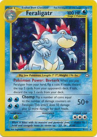 Feraligatr (4/111) Unlimited Holofoil [Vintage: Neo Genesis] Pokemon Single Pokémon