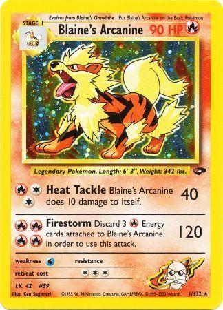 Blaine's Arcanine (1/132) Unlimited Holofoil [Vintage: Gym Challenge] Pokemon Single Pokémon