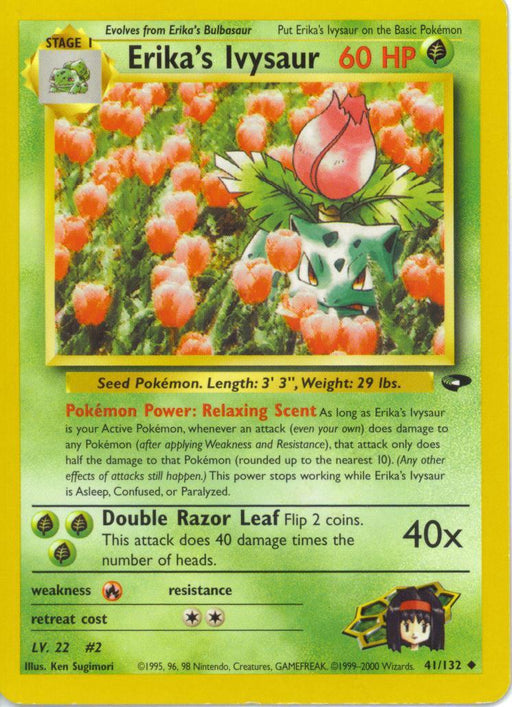 Erika's Ivysaur (41/132) Unlimited [Vintage: Gym Challenge] Pokemon Single Pokémon