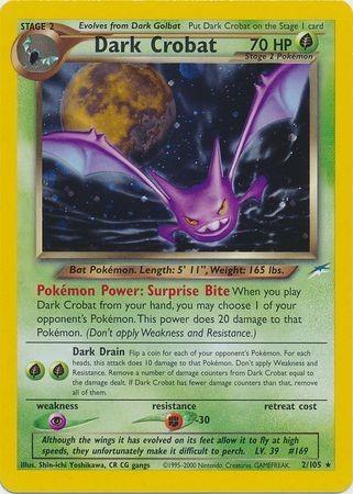 Dark Crobat (/105) Unlimited Holofoil [Vintage: Neo Destiny] Pokemon Single Pokémon