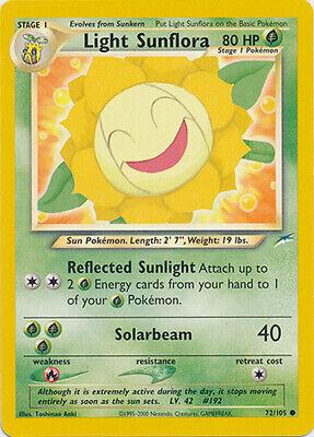 Light Sunflora 72/105 Unlimited [Vintage: Neo Destiny] Pokemon Single Pokémon