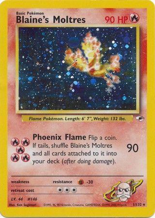 Blaine's Moltres (1/132) Unlimited Holofoil [Vintage: Gym Heroes] Pokemon Single Pokémon
