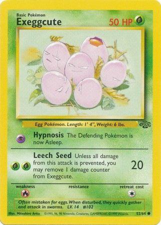 Exeggcute (52/64) Unlimited [Vintage: Jungle] Pokemon Single Pokémon
