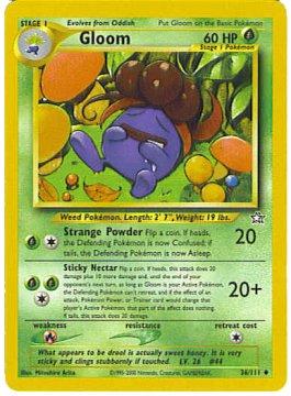 Gloom 36/111 Unlimited [Vintage: Neo Genesis] Pokemon Single Pokémon